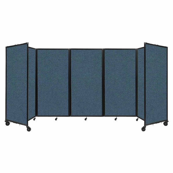Room Divider 360 Folding Portable Partition 14' x 6' Caribbean Fabric